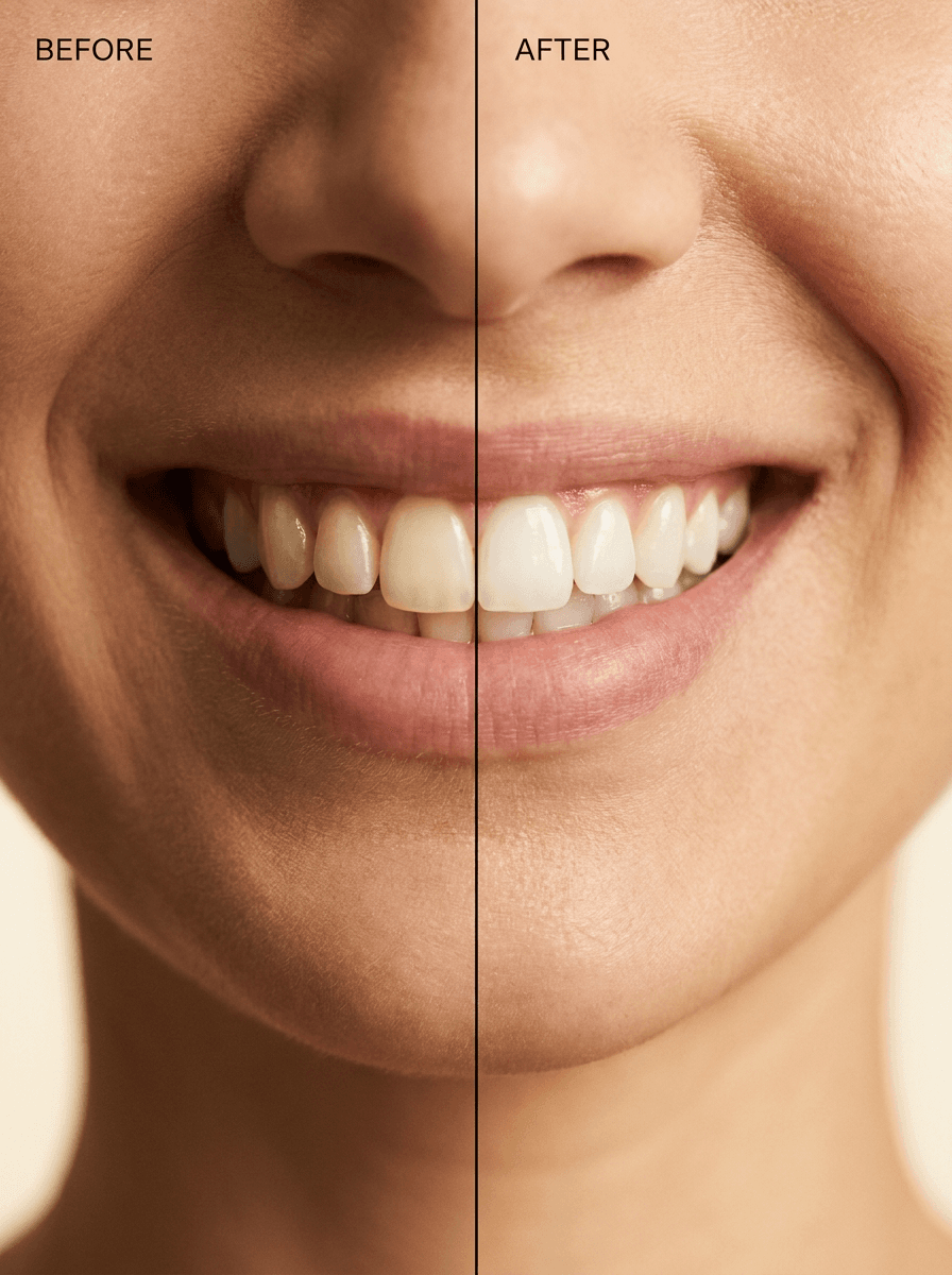 Smile before / after